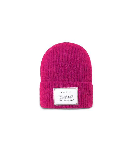BEANIES - BEANIE UNISEX MOHAIR FUCSIA
