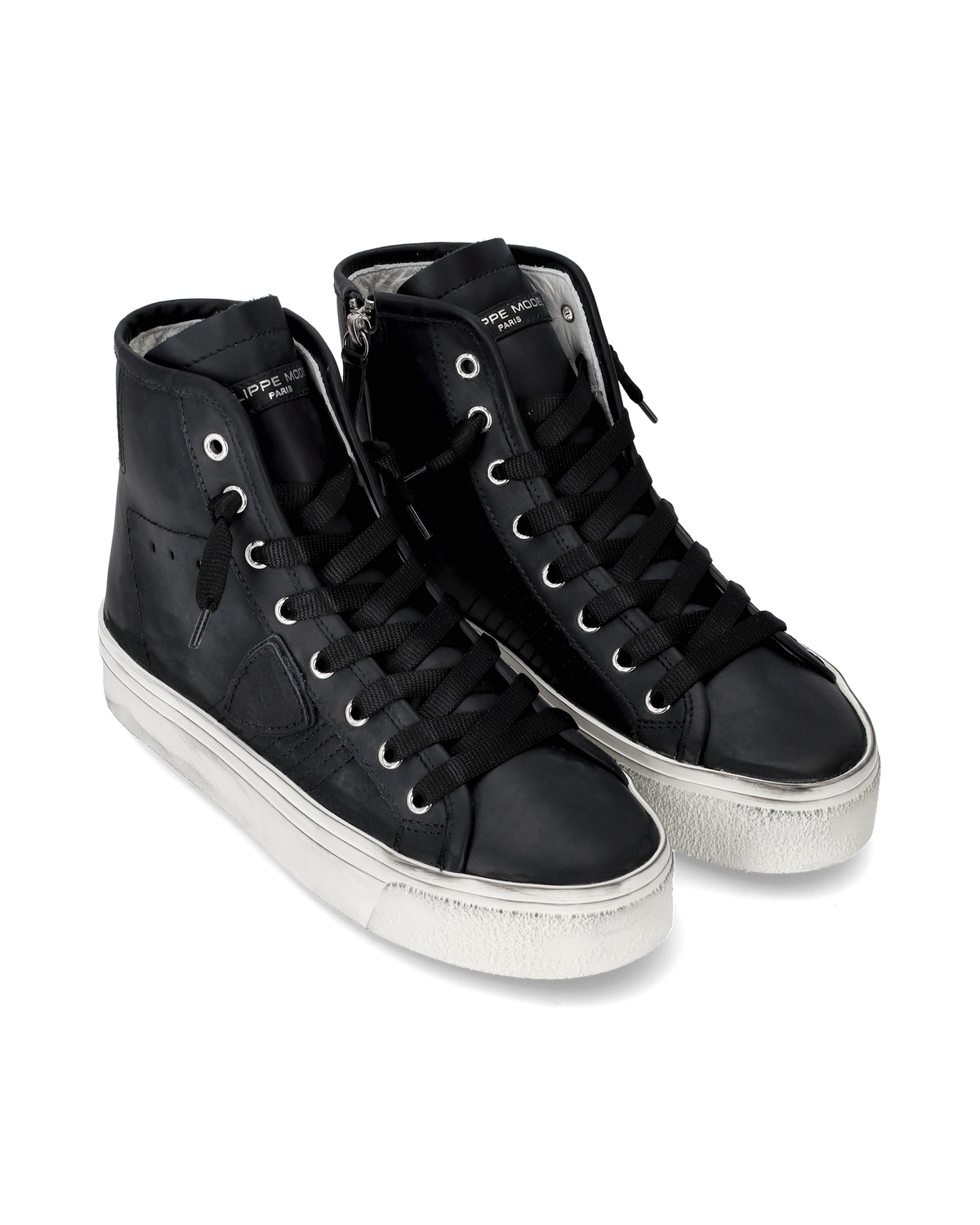 SNEAKERS CASUAL PARIS HAUTE WOMEN VEAU NOIR