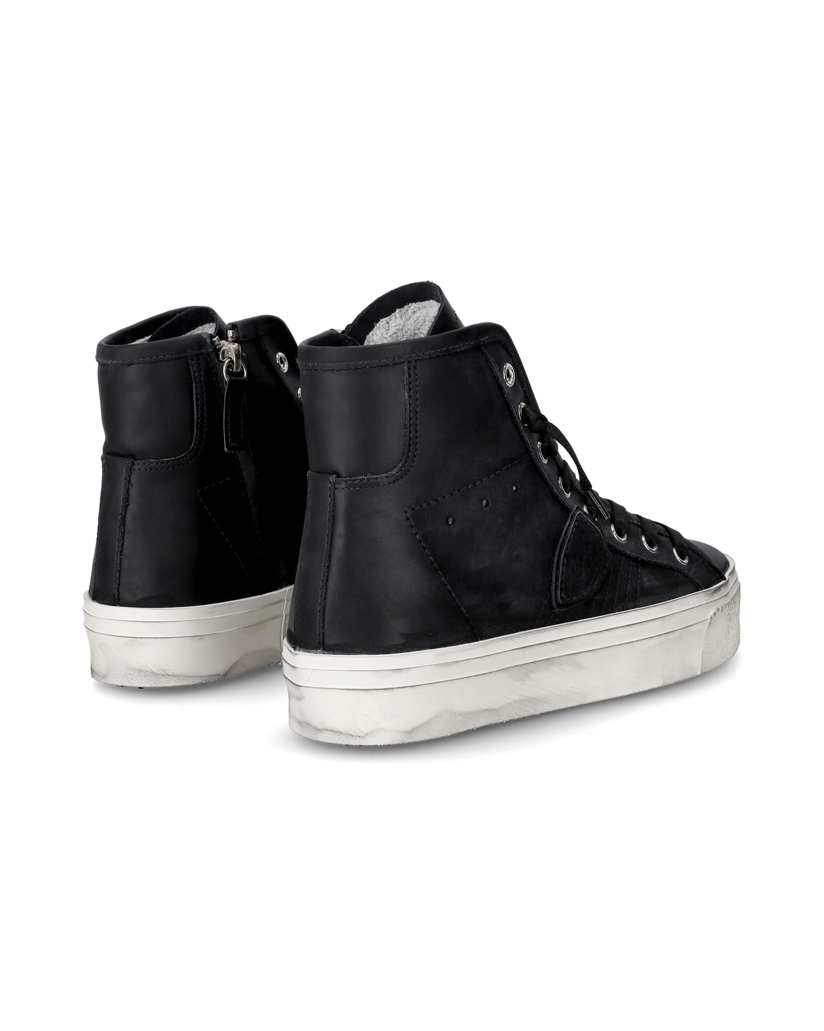 SNEAKERS CASUAL PARIS HAUTE WOMEN VEAU NOIR