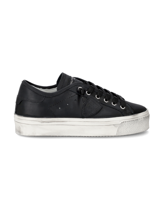 SNEAKERS CASUAL PARIS HAUTE WOMEN VEAU NOIR